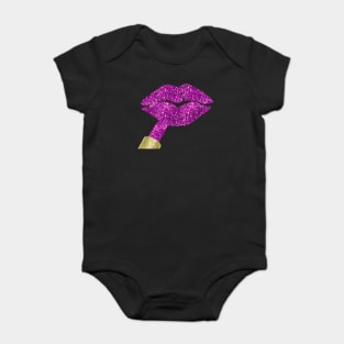 Violet Lips Baby Bodysuit